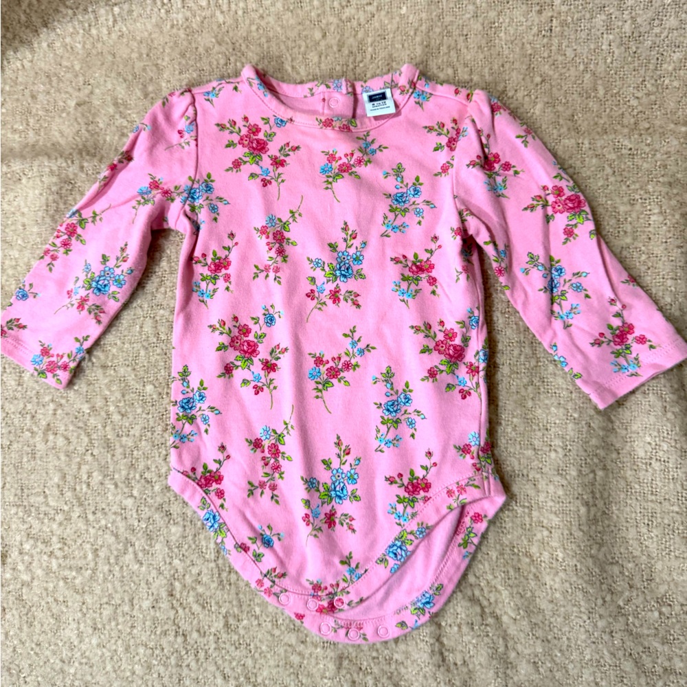 Janie and Jack floral onesie